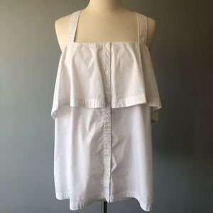Michael Kors, Blouse, Loose Blouse, White, XL